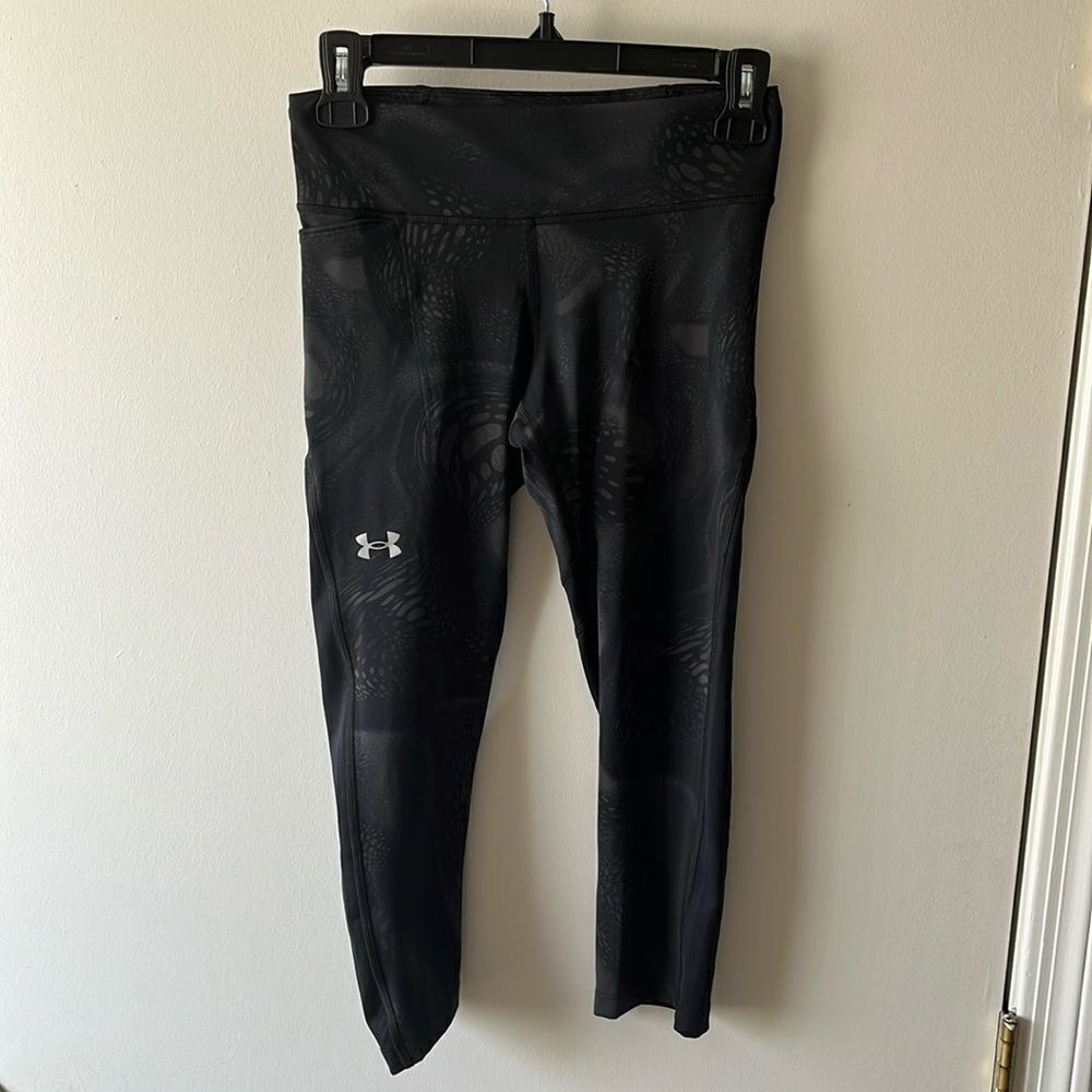 Under Armour Heatgear Freedom Compression Capri size S Gently used Black/gray